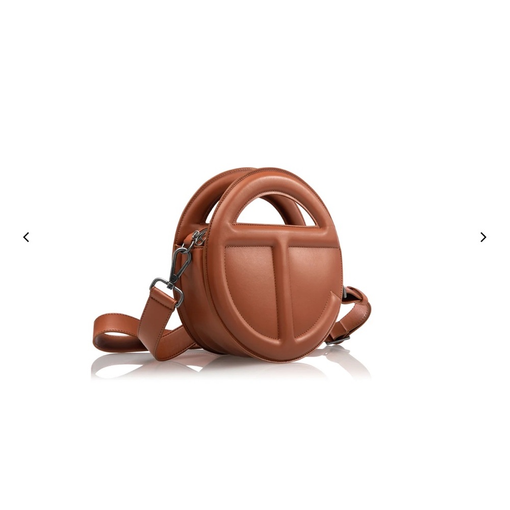 Telfar circle bag in tan